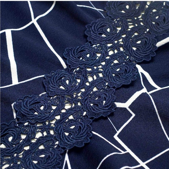 NWT Homeyee Women's Cocktail A-Line Embroidery Dress - Picture 4 of 6